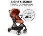 Сгъваема и преносима лятна бебешка количка за новородени с тегло до 25кг Hauck Travel N Care Plus, корк 16024 thumb 3