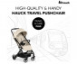 Сгъваема и преносима лятна бебешка количка за новородени с тегло до 25кг Hauck Travel N Care Plus, ванилия 16025 thumb 2