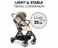 Сгъваема и преносима лятна бебешка количка за новородени с тегло до 25кг Hauck Travel N Care Plus, ванилия 16025 thumb 3