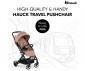 Сгъваема и преносима лятна бебешка количка за новородени с тегло до 25кг Hauck Travel N Care Plus, лешник 16026 thumb 2