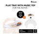 Комплект табла и играчка за столче за хранене Hauck Alpha Play Music Set, Зебра, бяла табла 80801 thumb 3