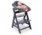 Сет столче от дърво за хранене на дете с тегло до 90 кг и модул за новородено до 9кг Hauck Alpha, тъмно сиво 66151 thumb 14