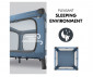 Преносима сгъваема кошара на 1 ниво за бебе за спане и игра Hauck 60672 - Sleep N Play SQ Set, Dark Blue thumb 7