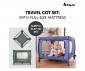 Преносима сгъваема кошара на 1 ниво за бебе за спане и игра Hauck 60673 - Sleep N Play SQ Set, Dark Green thumb 2