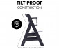 Детско столче от дърво за хранене на дете с тегло до 90 кг Hauck Alpha+, Dark Grey 66140 thumb 6