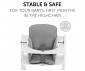 Подложка за столче за хранене от дърво Hauck Alpha Cosy Comfort, Stretch Grey 66786 thumb 2