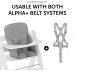 Подложка за столче за хранене от дърво Hauck Alpha Cosy Comfort, Stretch Grey 66786 thumb 6