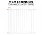 Детски аксесоари за безопасност - Удължител за предпазна преграда за врати и стълби за бебета и деца Hauck Safety Gate Extension 9 см, бял 59795 thumb 3
