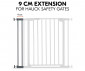 Детски аксесоари за безопасност - Удължител за предпазна преграда за врати и стълби за бебета и деца Hauck Safety Gate Extension 9 см, тъмно сив 59797 thumb 3