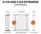 Детски аксесоари за безопасност - Удължител за предпазна преграда за врати и стълби за бебета и деца Hauck Safety Gate Extension 21 см, тъмно сив 59796 thumb 6