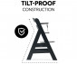 Детско столче от дърво за хранене на дете с тегло до 90 кг Hauck Alpha+, black 661451 thumb 6