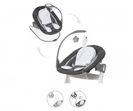 Бебешки шезлонг за столче за хранене Alpha+ Bouncer Hauck, асортимент