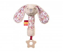 Плюшена писукаща играчка за бебета с гризалка Babyono Rabbit Milly 1528 RayaToys - 5901435414644