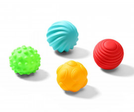 Детска играчка сензорни топки Babyono, комплект от 4 броя 1529 RayaToys - 5901435415504