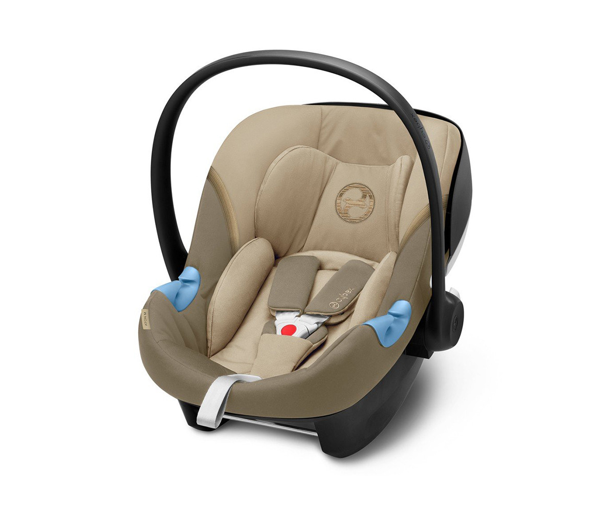 Бебешко столче/кошница за автомобил за новородени бебета с тегло до 13кг. Cybex Aton M I-Size, Classic Beige 520002501