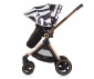 Комбинирана количка с обръщаща се седалка за новородени бебета и деца до 22кг Chipolino Елит 3в1, черно/бяло KKET02301BW thumb 11