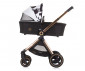 Комбинирана количка с обръщаща се седалка за новородени бебета и деца до 22кг Chipolino Елит 3в1, черно/бяло KKET02301BW thumb 5