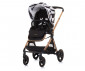 Комбинирана количка с обръщаща се седалка за новородени бебета и деца до 22кг Chipolino Елит 3в1, черно/бяло KKET02301BW thumb 6
