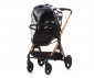 Комбинирана количка с обръщаща се седалка за новородени бебета и деца до 22кг Chipolino Елит 3в1, черно/бяло KKET02301BW thumb 8
