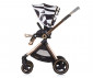 Комбинирана количка с обръщаща се седалка за новородени бебета и деца до 22кг Chipolino Елит 3в1, черно/бяло KKET02301BW thumb 9