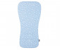 Двулицева мека подложка за детска количка Chipolino, синя/сини звезди VVPAD02401BLUE thumb 2