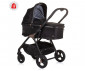 Комбинирана количка с обръщаща се седалка за новородени бебета и деца до 22кг Chipolino Инфинити 3в1, обсидиан KKIF02401OB thumb 2