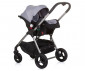 Комбинирана количка с обръщаща се седалка за новородени бебета и деца до 22кг Chipolino Инфинити 3в1, гранит KKIF02402GN thumb 19