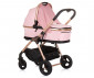 Комбинирана количка с обръщаща се седалка за новородени бебета и деца до 22кг Chipolino Инфинити 3в1, фламинго KKIF02405FL thumb 3