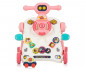 Бебешка музикална играчка-проходилка на колела за прохождане 3в1 Chipolino Кола, розова MIKCAR0243PI thumb 3