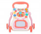 Бебешка музикална играчка-проходилка на колела за прохождане Chipolino Забавна игра, розова MIKFGM241PI thumb 2