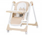 Сгъваемо столче за хранене с функция люлка на дете до 15кг Chipolino Milk Shake 2в1, бежово STHMS02405BE thumb 2