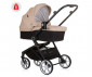 Комбинирана количка с обръщаща се седалка за новородени бебета и деца до 22кг Chipolino Линеа 3в1, макадамия KKLI02403MA thumb 2