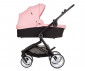 Комбинирана количка с обръщаща се седалка за новородени бебета и деца до 22кг Chipolino Линеа 3в1, фламинго KKLI02404FL thumb 4