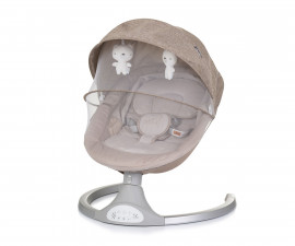 Електрическа бебешка люлка/шезлонг за новородено до 9кг Chipolino Nest, макадамия SHENE0242MA