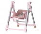 Сгъваемо столче за хранене с функция люлка на дете до 15кг Chipolino Super Chef 2в1, розов STHSC02503PM thumb 3