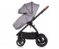 Комбинирана количка с обръщаща се седалка за новородени бебета и деца до 22кг Chipolino Престиж 3в1, облачно сиво KKPRS02502CL thumb 10