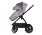Комбинирана количка с обръщаща се седалка за новородени бебета и деца до 22кг Chipolino Престиж 3в1, облачно сиво KKPRS02502CL thumb 11