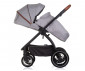 Комбинирана количка с обръщаща се седалка за новородени бебета и деца до 22кг Chipolino Престиж 3в1, облачно сиво KKPRS02502CL thumb 12