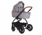 Комбинирана количка с обръщаща се седалка за новородени бебета и деца до 22кг Chipolino Престиж 3в1, облачно сиво KKPRS02502CL thumb 2