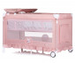 Детска сгъваема преносима кошара за 2 нива за спане и игра Chipolino Palace, Коте розова KOSIPA253CA thumb 4