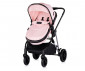 Комбинирана бебешка количка с обръщаща се седалка за деца до 22кг Chipolino Аура, розов маршмелоу KKAUR02506PM thumb 4