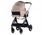 Комбинирана количка с обръщаща се седалка за новородени бебета и деца до 22кг Chipolino Елит 3в1, тирамису KKET02502TR thumb 16