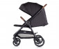 Сгъваема лятна комбинирана бебешка количка за новородени с тегло до 22 кг. с покривало и столче Chipolino Ултера 2в1, къпина LKULS02501BB thumb 5