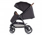 Сгъваема лятна комбинирана бебешка количка за новородени с тегло до 22 кг. с покривало и столче Chipolino Ултера 2в1, къпина LKULS02501BB thumb 6