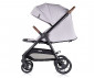 Сгъваема лятна комбинирана бебешка количка за новородени с тегло до 22 кг. с покривало и столче Chipolino Ултера 2в1, облак LKULS02502CL thumb 5