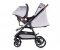 Сгъваема лятна комбинирана бебешка количка за новородени с тегло до 22 кг. с покривало и столче Chipolino Ултера 2в1, облак LKULS02502CL thumb 7
