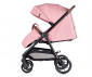 Сгъваема лятна комбинирана бебешка количка за новородени с тегло до 22 кг. с покривало и столче Chipolino Ултера 2в1, розова LKULS02506PM thumb 6