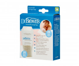 Торбички за съхранение на кърма Dr.Browns, 180 мл, 25 броя 851606002086