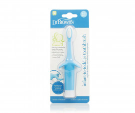 Силиконова четка за зъби и венци за бебе Dr.Browns, синя 72239303634