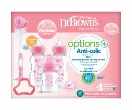 Подаръчен комплект за новородено бебе Dr.Brown's, розов WB03601-ESX, Options+ РР 72239318263